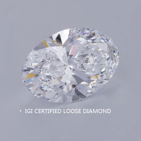 4 Carat Oval Lab Grown Diamond With IGI Certificate
